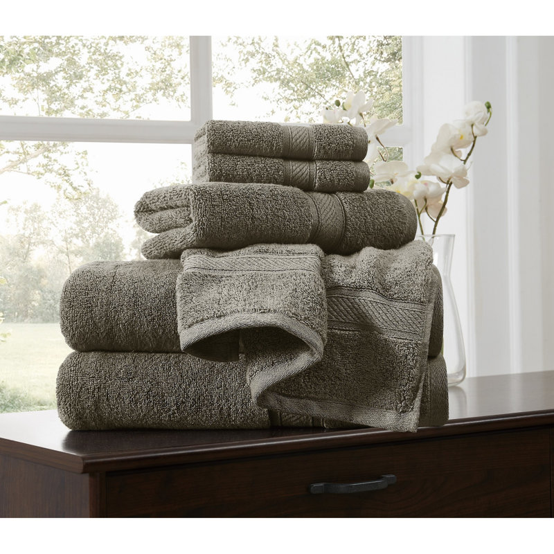  Ensembles de serviettes Regal, Gris foncé