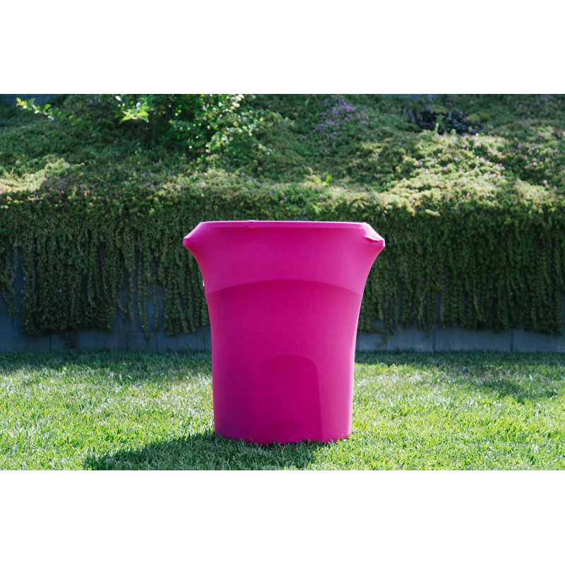 Housse pour poubelle extensible en élasthanne, 32" H x 24" L x 24" W, Fuchsia