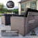 7-Piece Wicker Patio Conversation Set With Cushions,Coffee Table And Outdoor Fire Pit Table With Aluminum Top, PE Rattan Base, And  White Glass Wind Guard