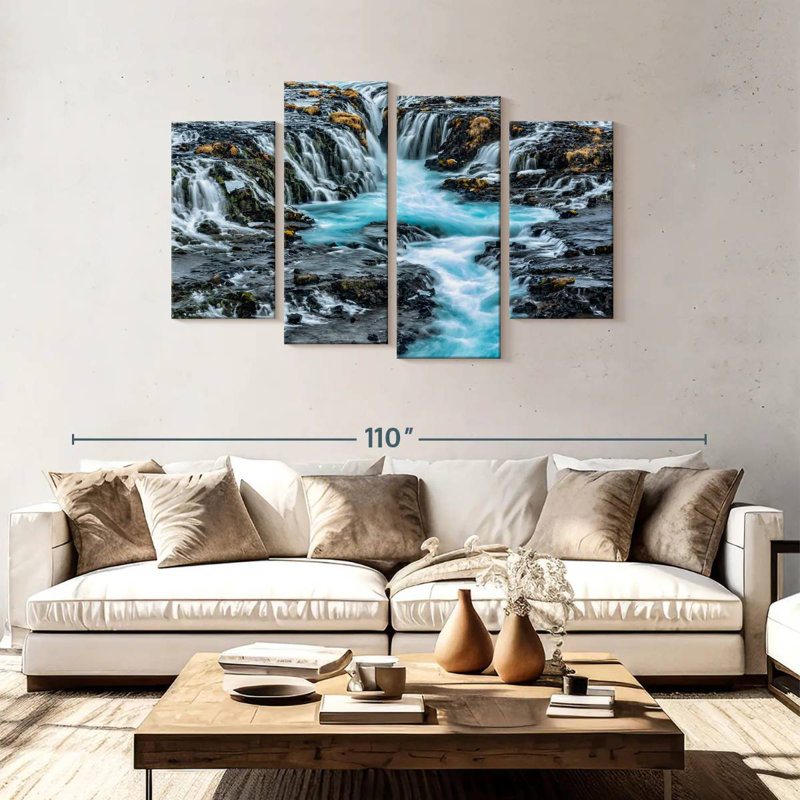 Cascade Alvord Bruarfoss en Islande II, H 48 po x l 75 po