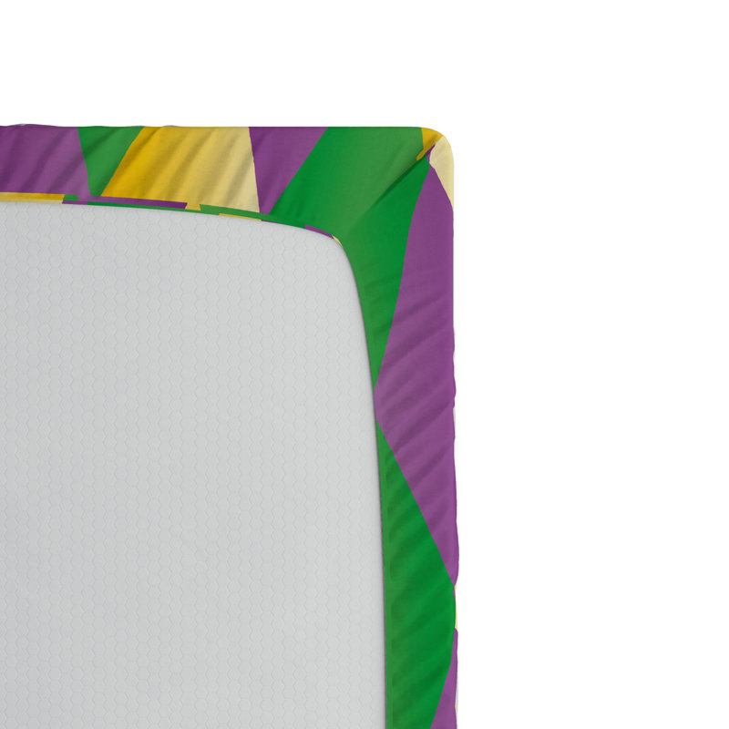 Microfiber Geometric Fitted Sheet, Full Fitted Sheet