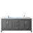 Daria 80'' Double Bathroom Vanity with Carrara Marble Top-97921342-97921345-97921349