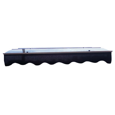 Modern Door Window Canopy Awning - 59"X34" Polycarbonate Sheet Rust & 59X34 Roof Heavy Duty Aluminum Brackets Weather