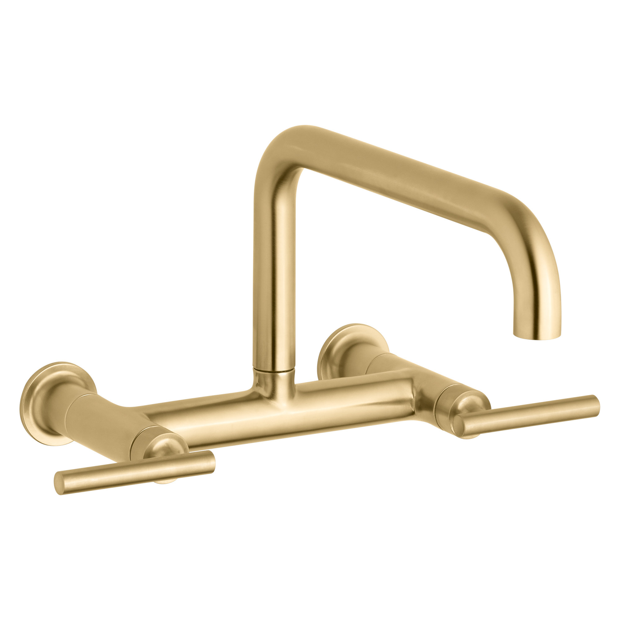 Purist Bridge Faucet, Vibrant Brushed Moderne Brass