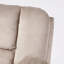 Fauteuil manuel avec fonction inclinable en café, tissu doux pour la peau, double avec 2 porte-gobelets