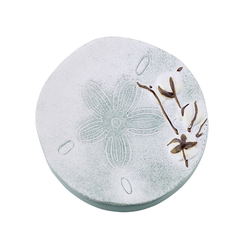 Light Blue Resin Farmhouse Shell Soap Dish