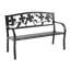 Banc de jardin en métal Dogwood - Noir