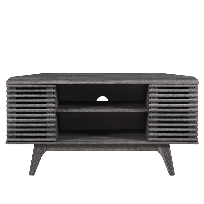 Meuble télé de coin 46 po Render par Modway, Gris anthracite