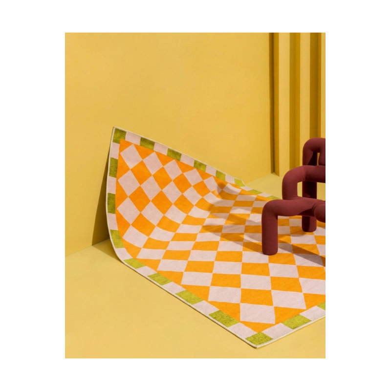 Tapis gris tissé Mosso, 2'4" x 3'11"