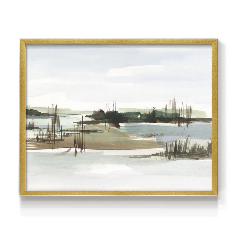 Marsh Reeds I -Framed Print - Restickable, 16" H x 20" W