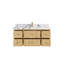 Ensemble de meuble-lavabo simple 48 po avec plateau en quartz Nedyalka