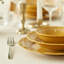 Assiette plate en porcelaine Indian Mustard