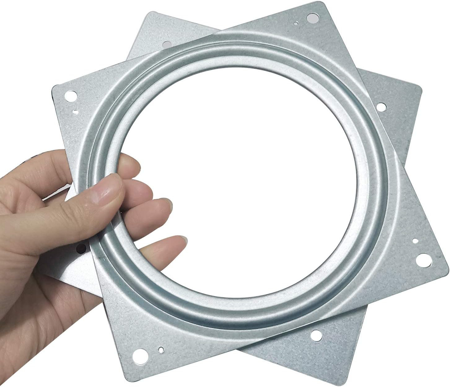 6 Pollici Lazy Susan Hardware 500 LBS Cuscinetti Per Giradischi Girevoli in Metallo Quadrati Scrivania TV Piastra di Supporto Rotante Per Vassoi da Portata, Portaoggetti da Cucina, Tavolo Artigianale