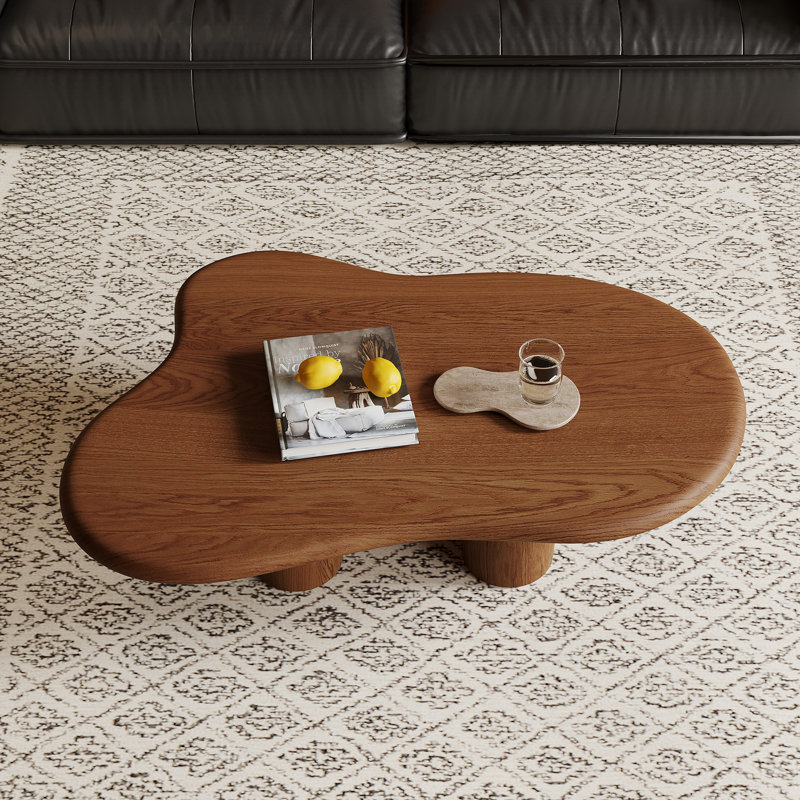 Table basse à 4 pieds Bothnian, Brun / Beige