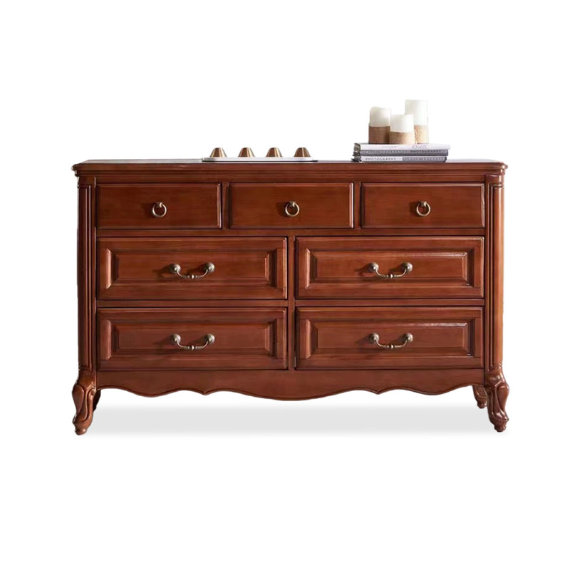 Buffet brun massif et bois manufacturé, Brun