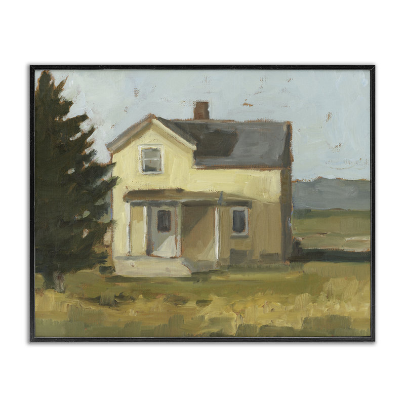 Étude de giclée isolée, étude par Ethan Harper, H 11 po x l 14 po, Giclée encadrée noir minuit