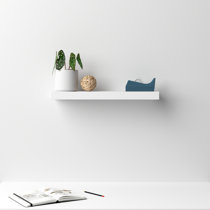 Floating Shelf White Open Floating Shelving Hard Lacquer Paint