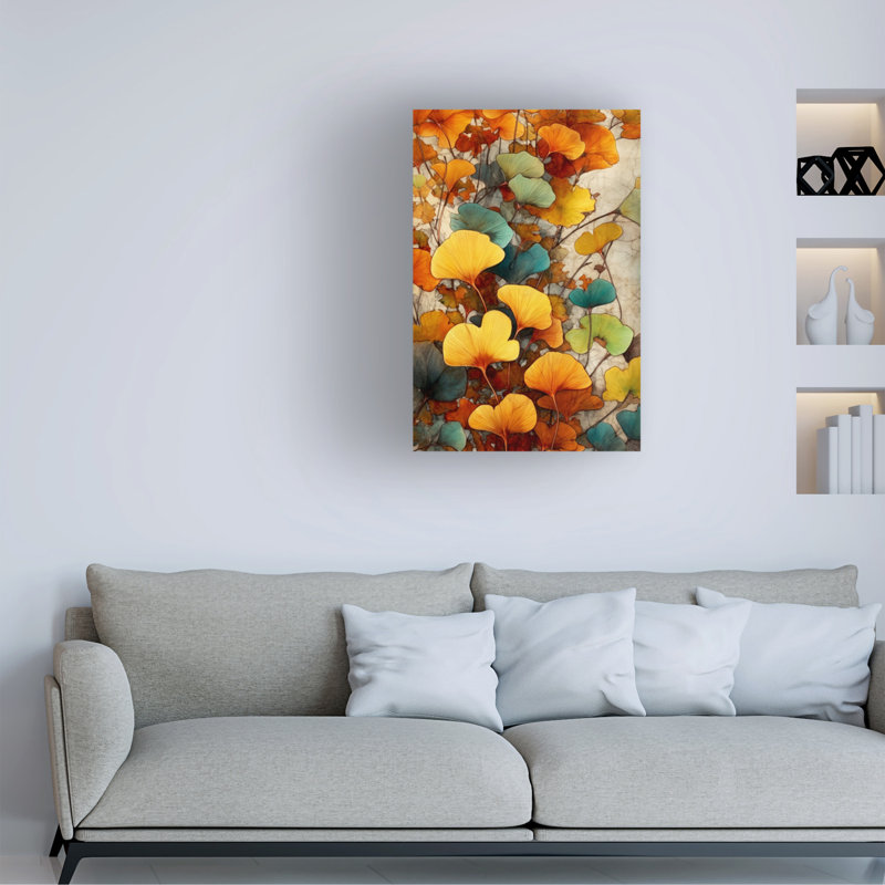Feuilles de bolognaise, bolognaise, Justyna, Jaszke, Ginko, Biloba, H 30 po x l 47 po