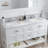 61'' Marble Double Bathroom Vanity Top with Sink