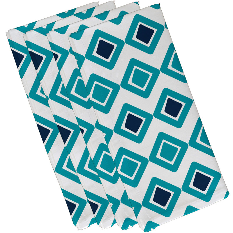 Ensemble de serviettes 4 pièces Ferrier, Turquoise