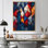 «Norven Unity In Force Usa Flag Fragments IV», art mural sur toile Patriotist