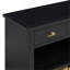 Console vintage en bois avec console et 3 paniers en jacinthe d'eau-109212255