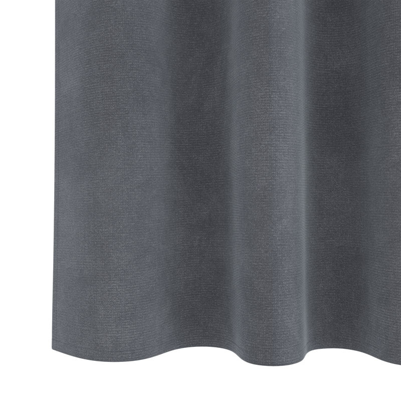 Curtains Polyester 140Cm Sound-Absorbing, Light Grey, 140cm Width x 175cm Drop
