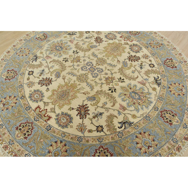 Tapis beige en laine New Age