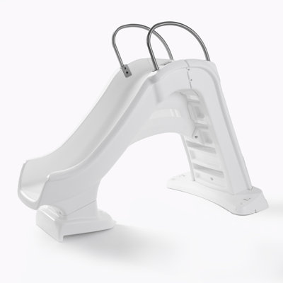 Toboggan au bord de la piscine Vero (blanc)