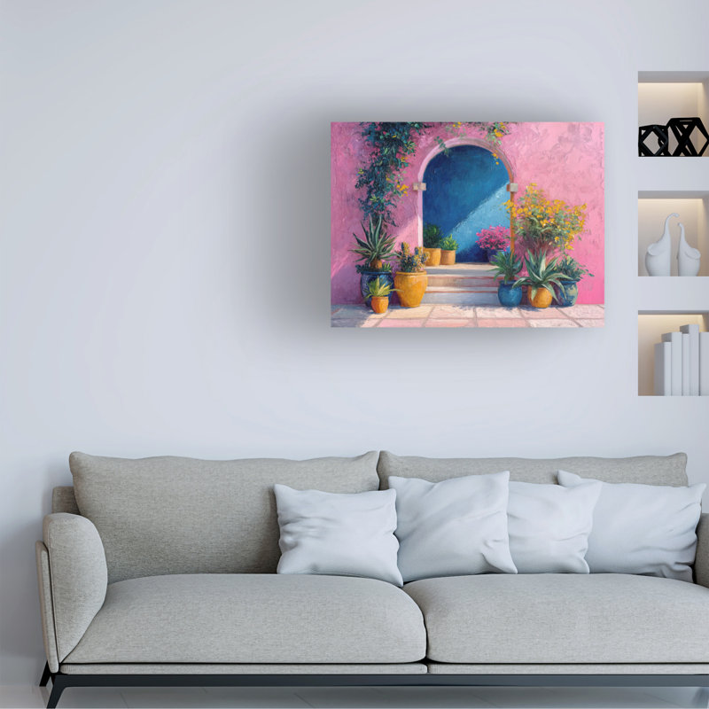 Art mural sur toile tendue - Imagine It Images «mexicain porte 1» pour décor de salon, de chambre à coucher ou de bureau - 35 x 47