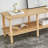Modern 2-Tier TV Stand for Living Room Furniture,Rectangular Centre Table with Open Storage Shelf,Rounded Rubberwood legs,Stable and Durable,Easy Assembly-1851174260
