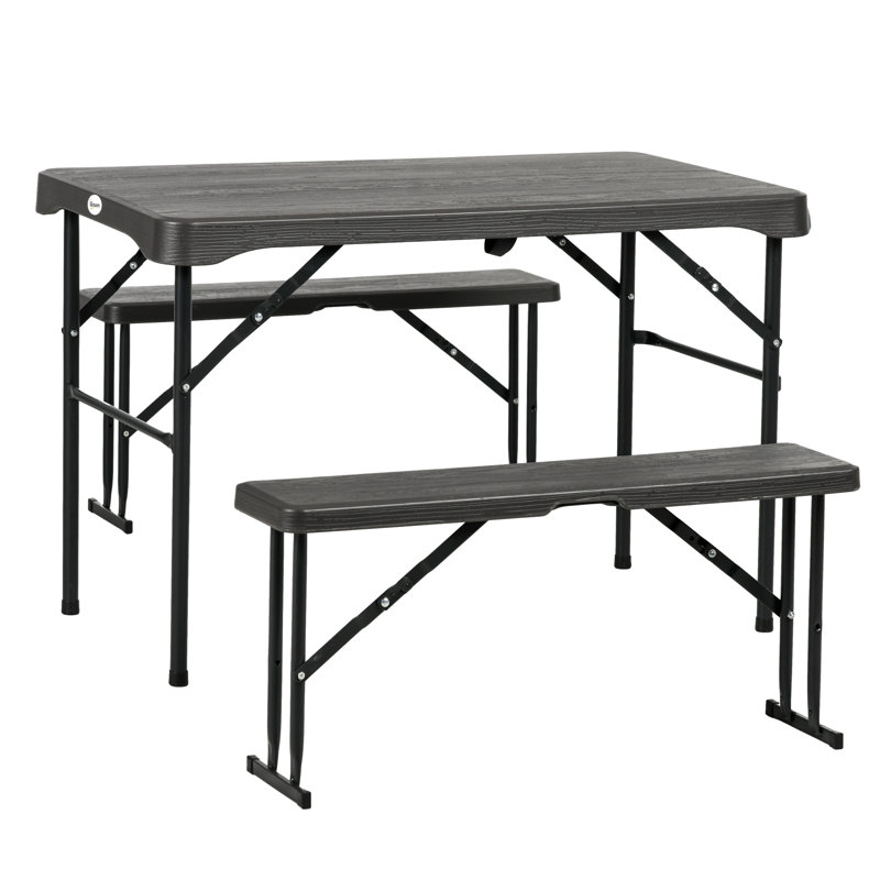 Rectangular 3 - Piece 4 - People 108Cm L Outdoor Table Set