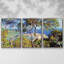 Monet, encadré sur toile, 3 pièces-1170037226-1170037230