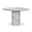 Reeves Round Marble Pedestal Dining Table