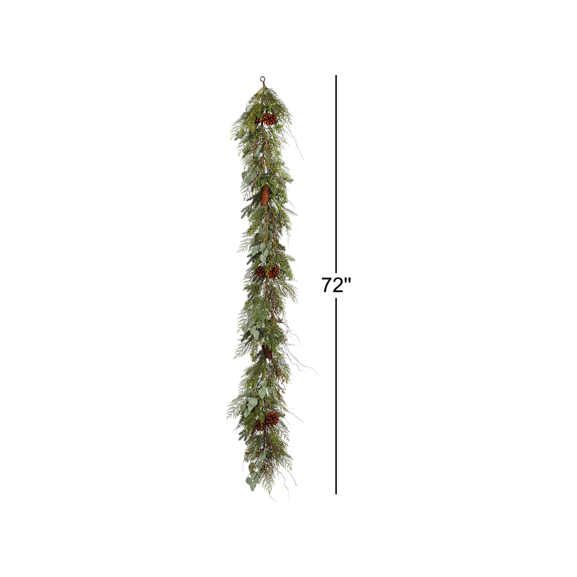 Adame 72'' in. Faux Pinecone Garland