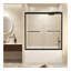Verre trempé avec film antidéflagrant, porte de douche coulissante double en aluminium, 1/4 po (6 mm), poignée en acier inoxydable-112318679