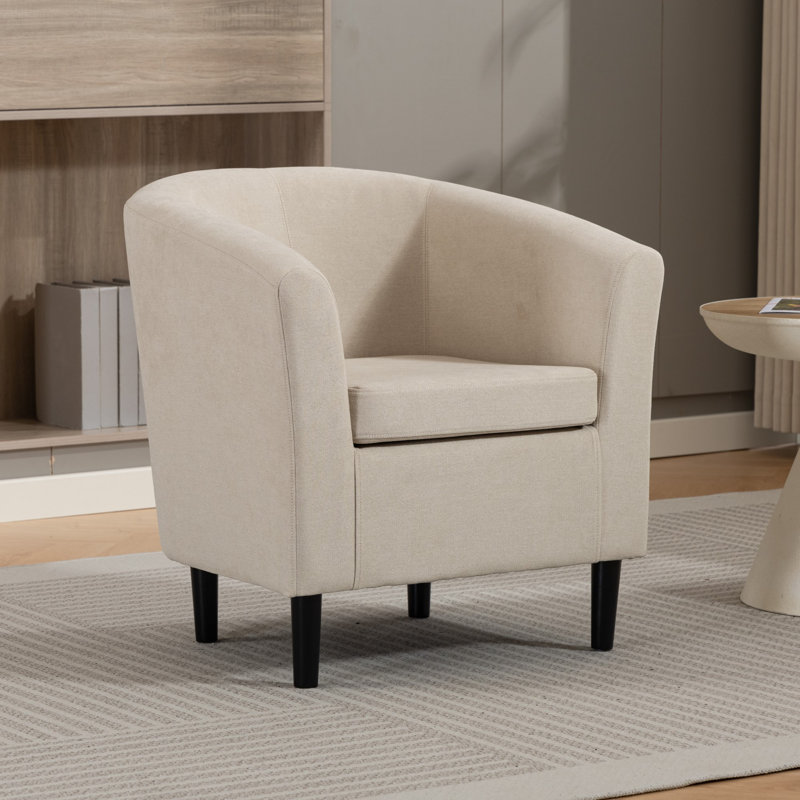 Upholstered Armchair, Beige