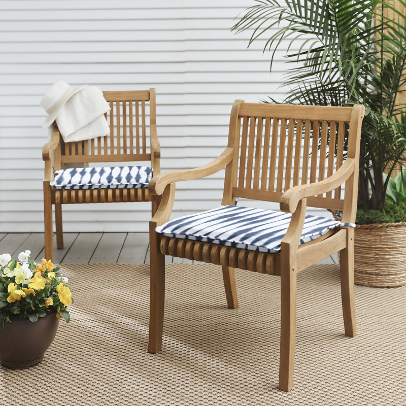 Rialto Outdoor 2 " Dining Chair Pad Cushion, 17" W x 17" D