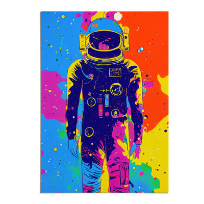 Colourful Astronaut - Wall Art