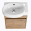 Meuble-lavabo autoportant à fermeture en douceur avec lavabo