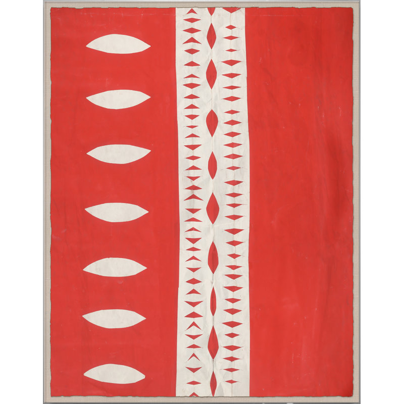 Striped Abstract 1 Print by Paule Marrot, 56" H x 44" W x 1.25" D, Acrylic Box