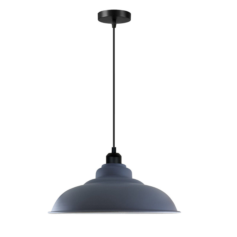 Neshev 1 - Light Black Dome Pendant, Grey
