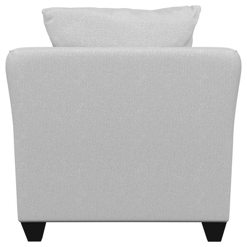 Fauteuil d'appoint Gottberg, Noir, Tissu gris brume