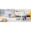 White Hexagonal Coffee Table , Elegant Decals, Convenient Storage, Easy Assembly Guidance Modern Collection, Made, Spacious Maintenance Tips