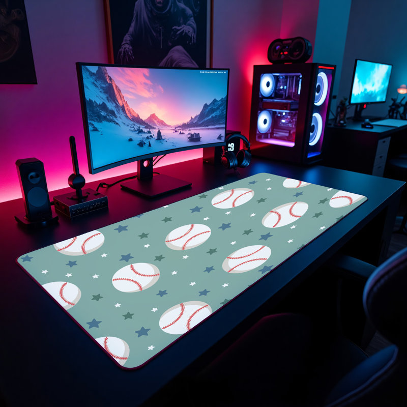 Polyester Desk Pad, 14.4x12.1