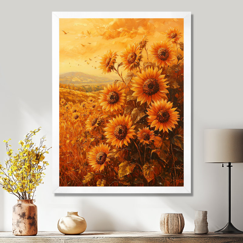 Dorta - impressions sur toile florales, H 20 po x l 12 po, Reproduction encadrée d'une seule photo, Blanc