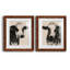 «Cow Cow Portrait S Croquis», reproduction encadrée prête à être accrochée-1686306155-1686306154