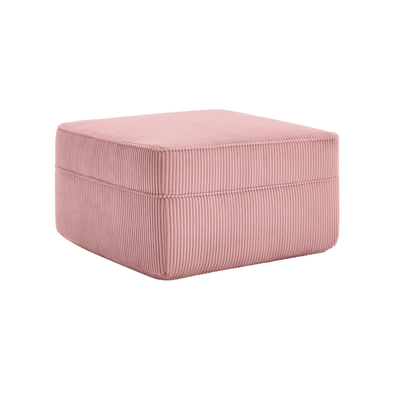 Velours côtelé rose - Facile à assembler, pour plus de confort, détente optimale avec de la mousse, sieste spacieuse, base antidérapante sans assemblage requis, velours côtelé lisse, nuage, lecture, jet amovible