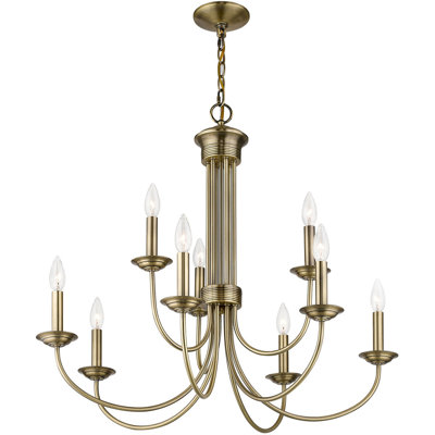 Lustre style chandelier 9 lumières Arunvir