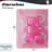 Pink Gummy Candy Bear Wall Plaque, design by The Prints Vibe